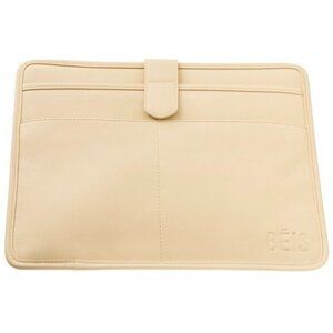 BEIS Faux Leather Beige Laptop Sleeve Case Beige 13”